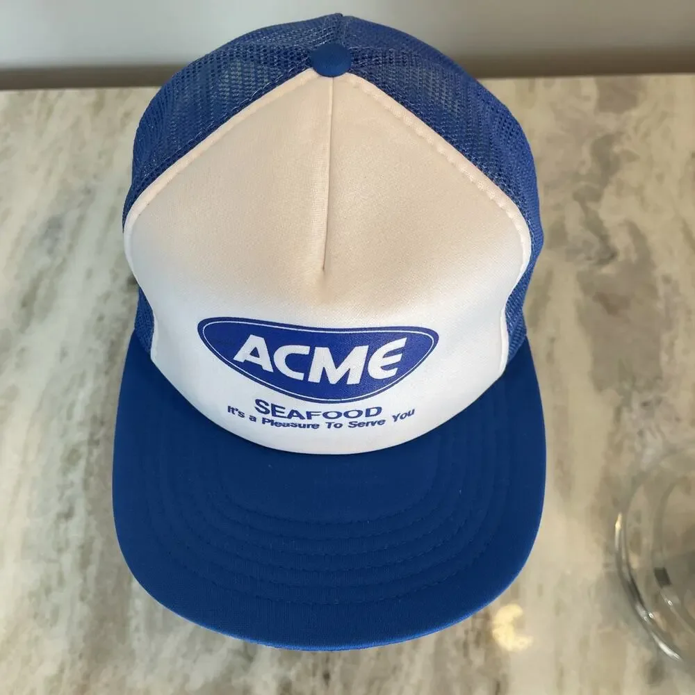 Vtg 1980’s Trucker Hat Snapback Cap ACME Food Service EUC 4